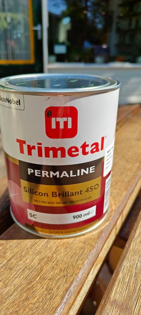 Trimetal Permaline Silicon Brillant 4SO rf. Kleur 6009, Nieuw, Ophalen of Verzenden, Lak, Minder dan 5 liter