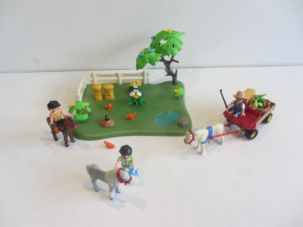 Playmobil Jubileum set ponyweide met hooiwagen – 5457, Ophalen, Gebruikt, Losse onderdelen