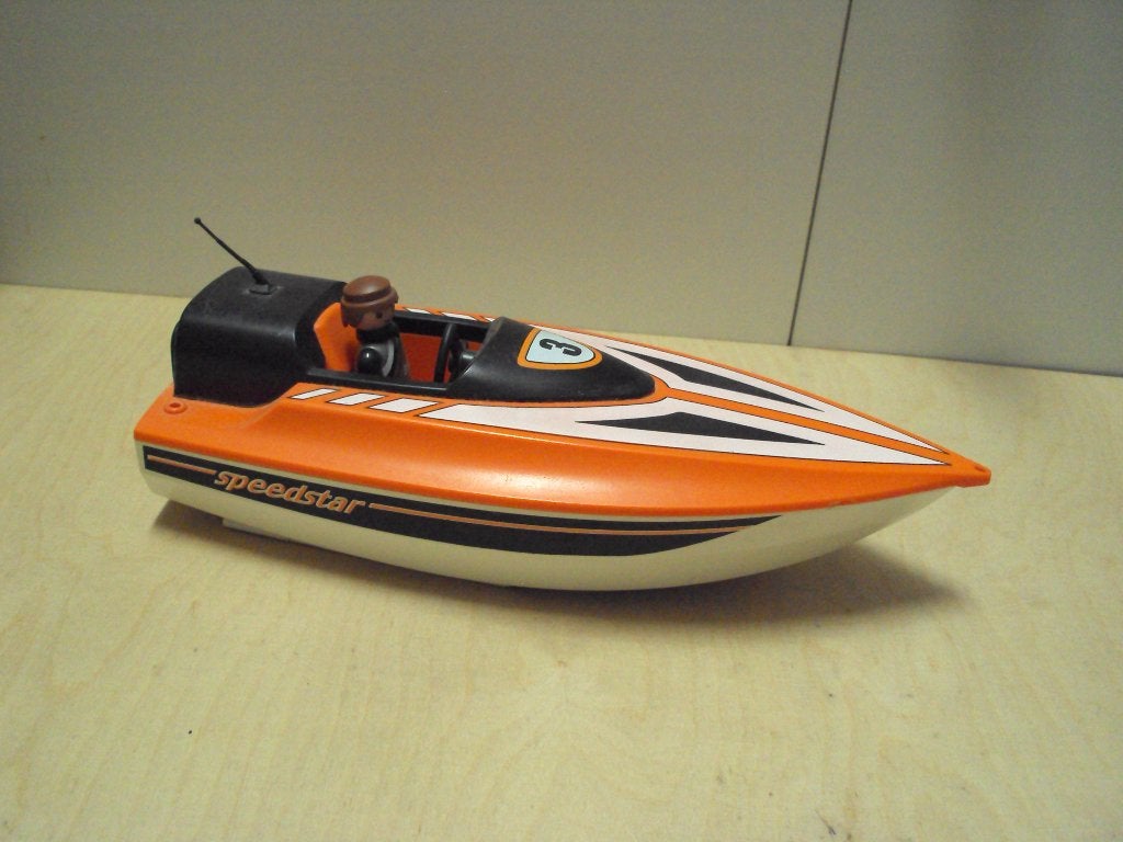 Playmobil speedboot, Ophalen of Verzenden, Gebruikt, Los playmobil
