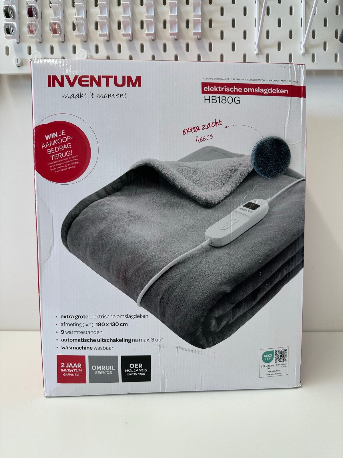Nieuwe Inventum Elektrische Omslagdeken HB180G, Ophalen of Verzenden, Nieuw