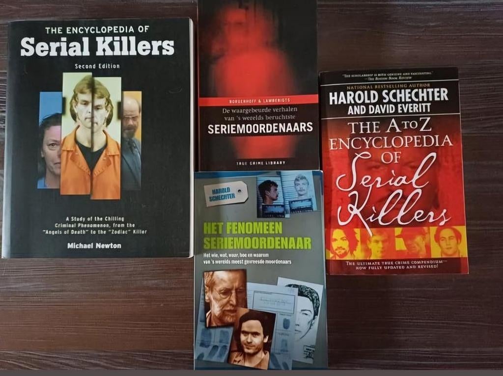 4 x Seriemoordenaars boeken, nieuw, Ophalen of Verzenden, Nieuw