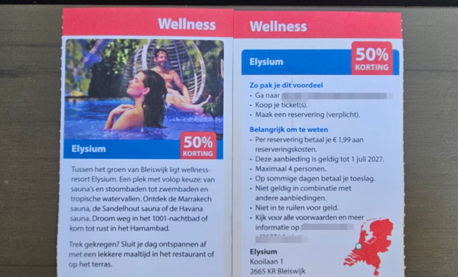 Sauna Elysium Bleijswijk. 50% korting.
