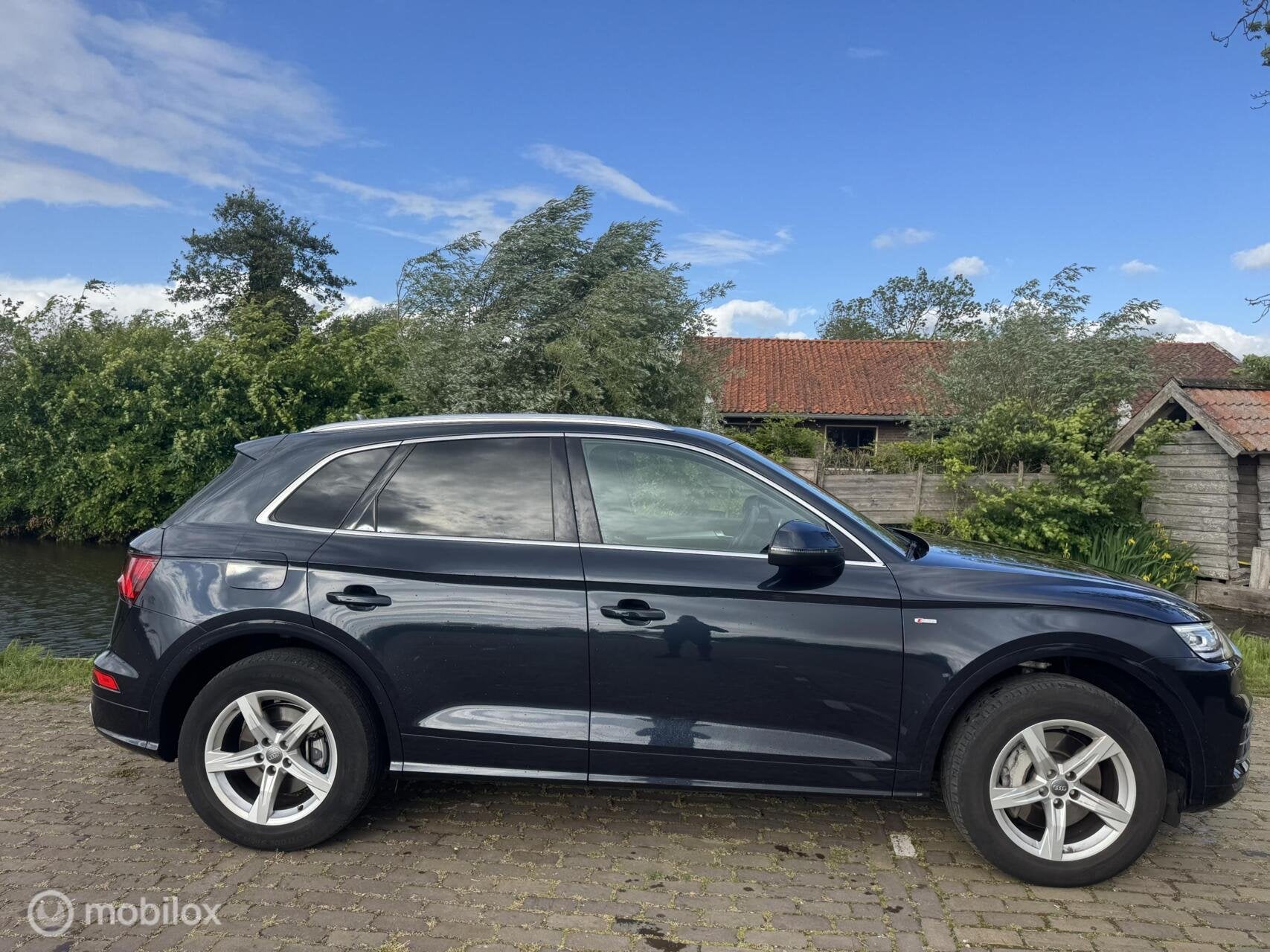 Audi Q5 50 TFSI e quattro | Pano | Camera | +Winter set, Auto's, Audi, Automaat, Gebruikt, 4 cilinders, Blauw