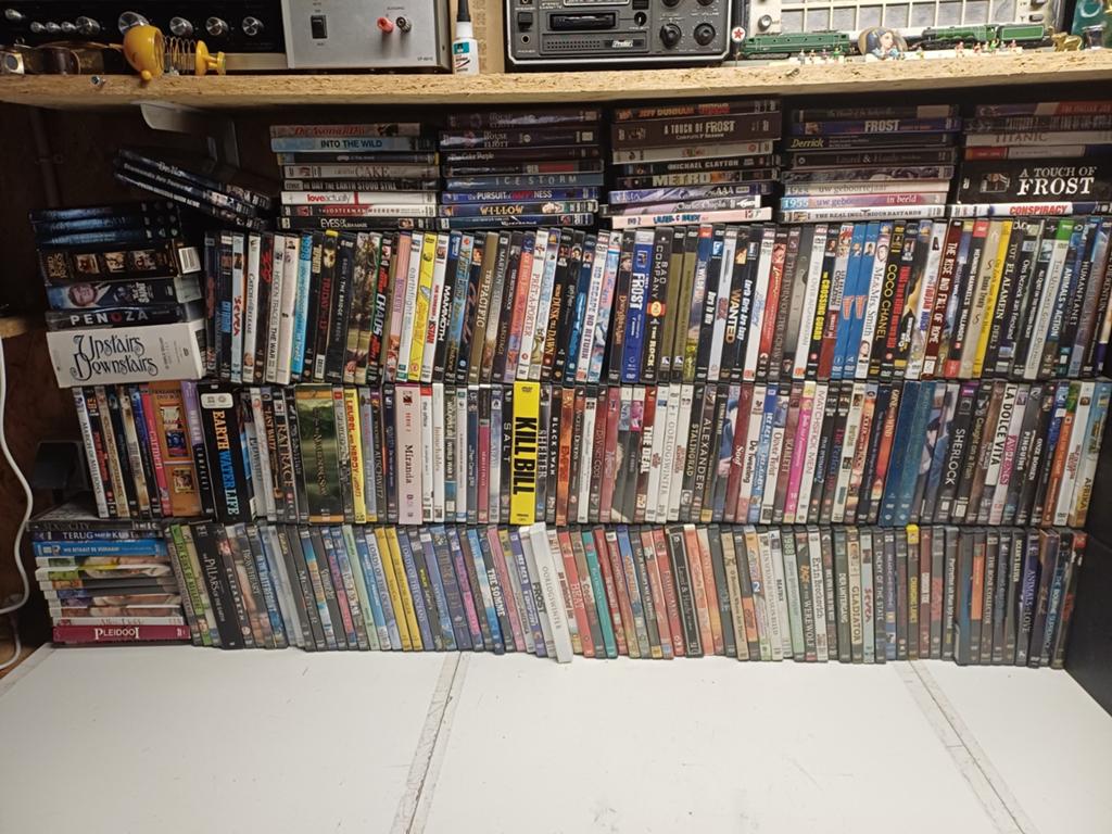Grote partij van 285 originele DVD films, Alle leeftijden, Ophalen, Gebruikt