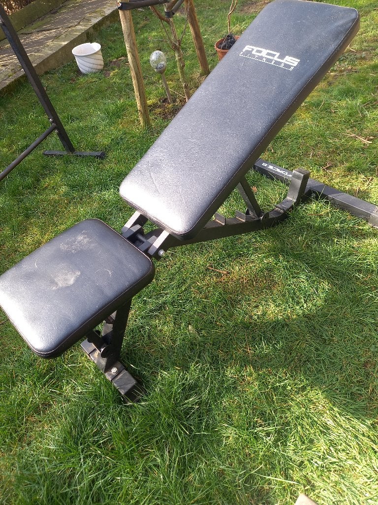 Verstelbare bench - halterbank - Focus Fitness bank, Ophalen, Gebruikt, Benen, Fitnessbank