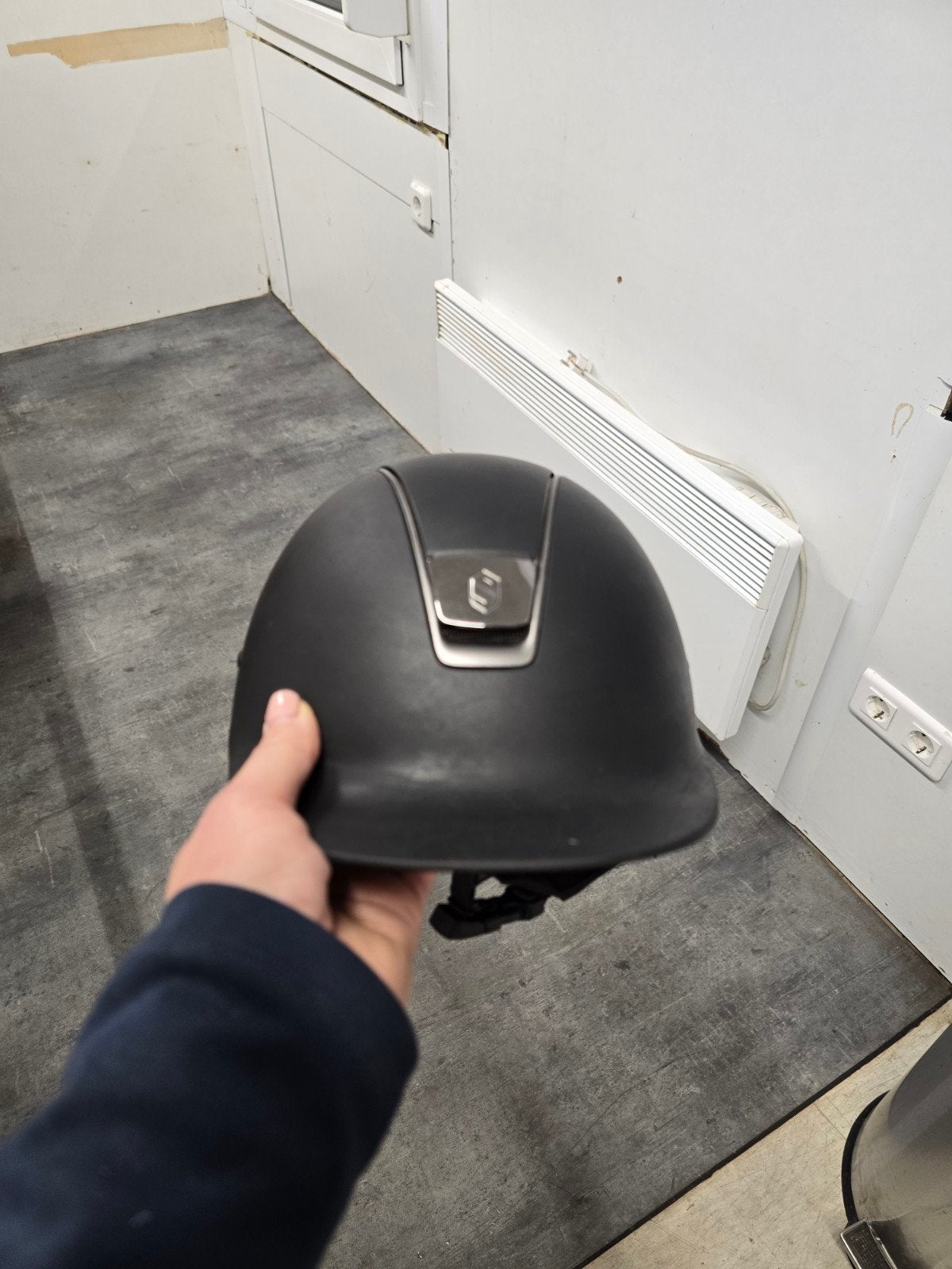 Samshield cap, Dieren en Toebehoren, Gebruikt, Dressuur, Ophalen of Verzenden, Rijhelm/cap