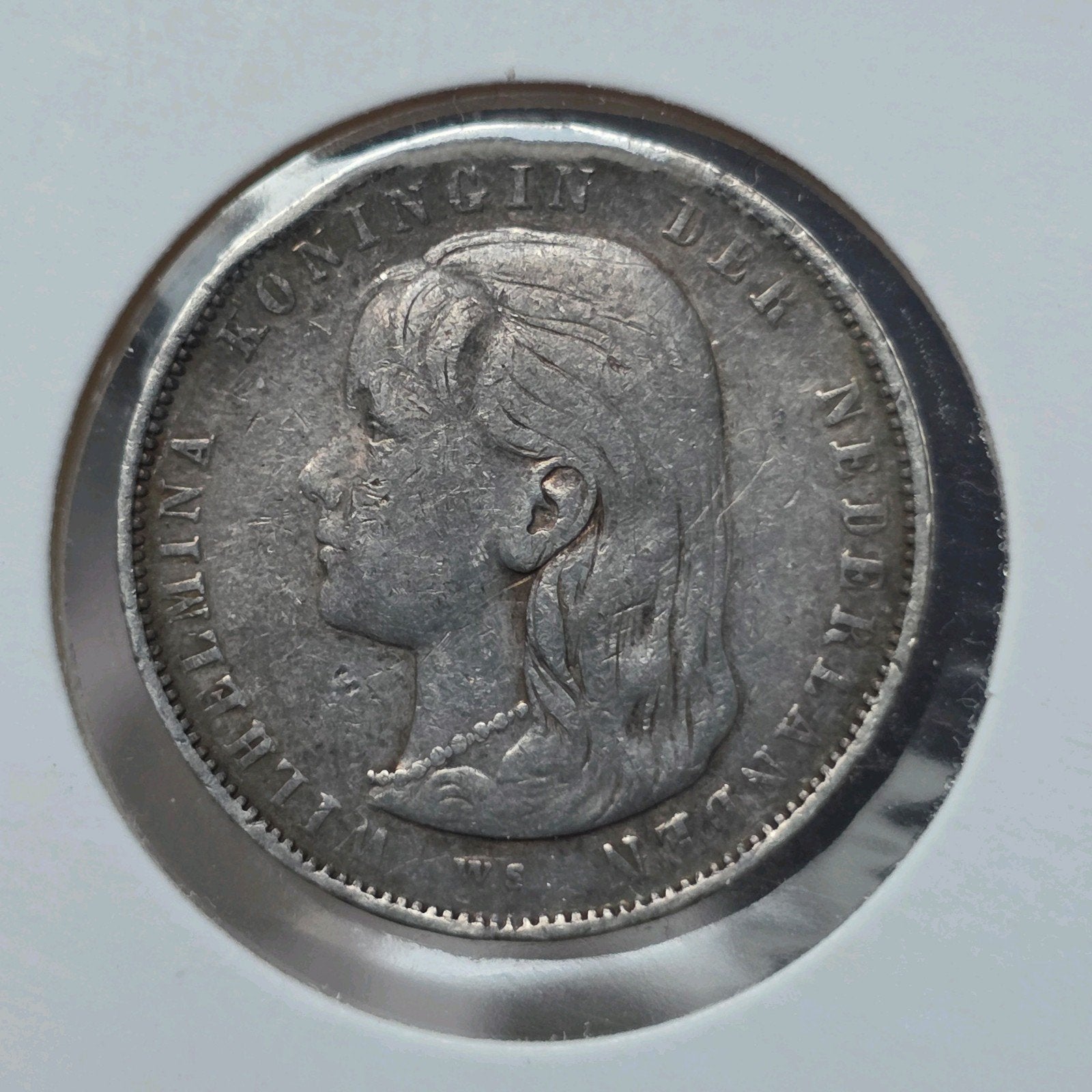 1 gulden 1892 Nederland, 1 gulden, Zilver, Ophalen of Verzenden, Koningin Wilhelmina