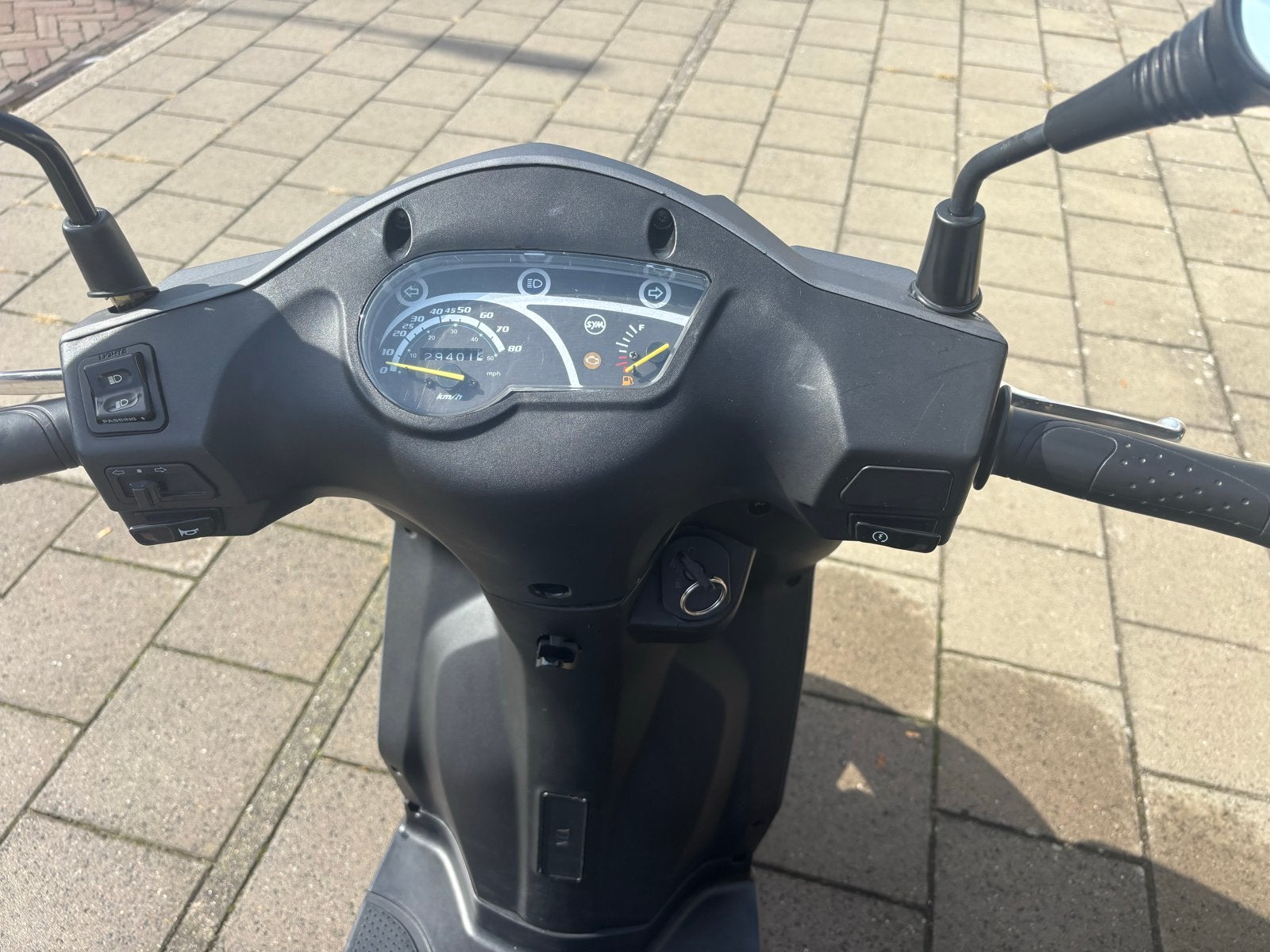 SYM Orbit II 50 uit 2019 met originele uitlaat, Ophalen, Gebruikt, Benzine, SYM