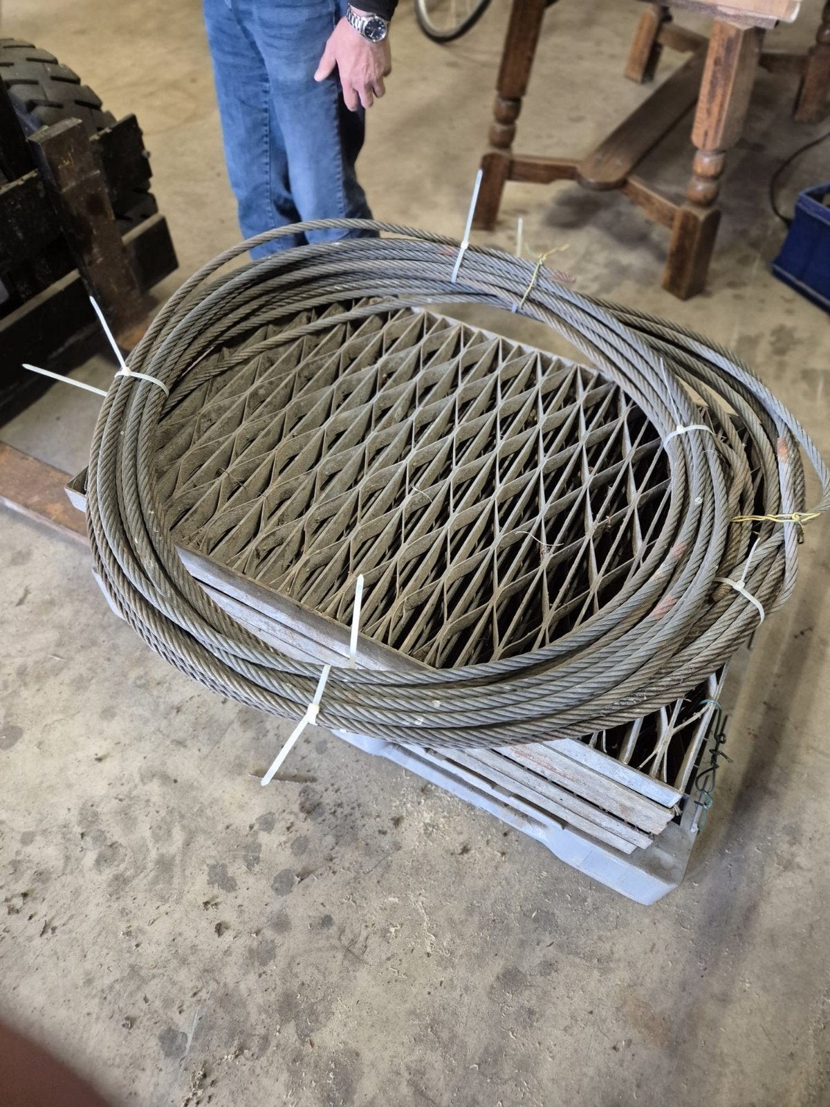 2 rollen staalkabel 17mm, 31 meter per rol, Ophalen
