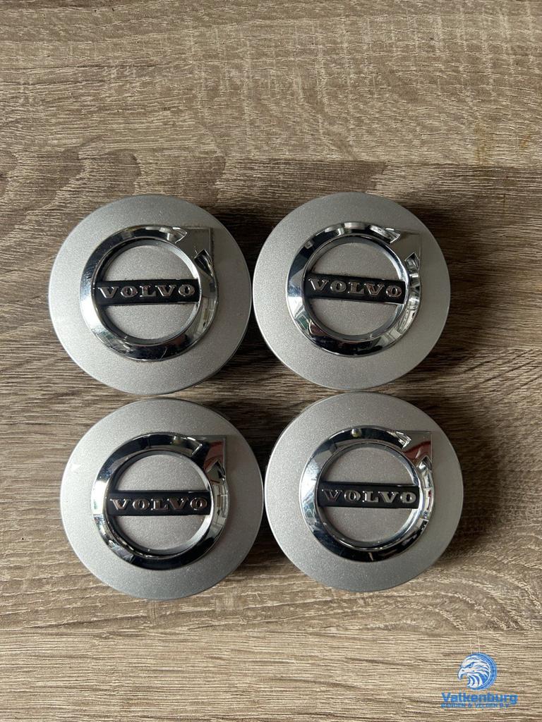 ORIGINELE Volvo naafkap naafdop set zilver chroom, Gebruikt, -, Verzenden, -
