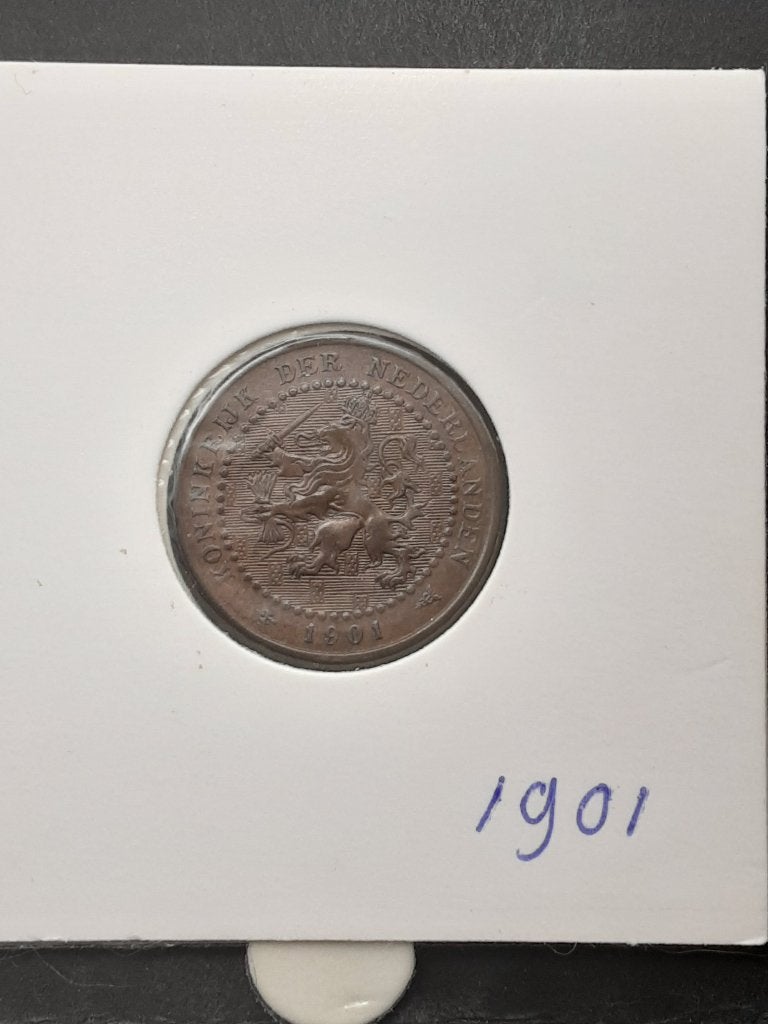 1 cent 1901 Koningin Wilhelmina, Verzenden, Koningin Wilhelmina, 1 cent, Losse munt