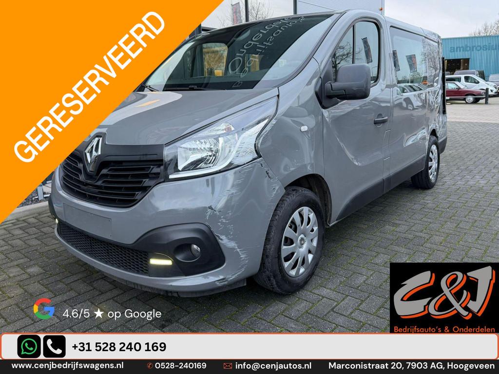 Renault Trafic L1H1 1.6 dCi 145 Energy Confort DC 2.9T schad, Overige carrosserieën, Zilver of Grijs, 1600 cc, Renault