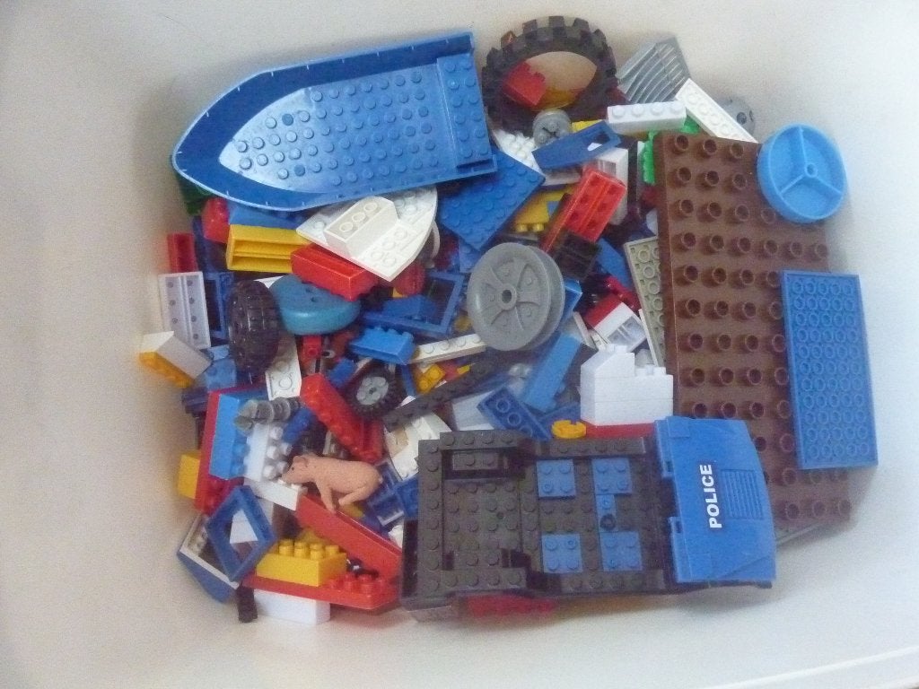 bak vol  lego vanalles wat, Ophalen, Gebruikt