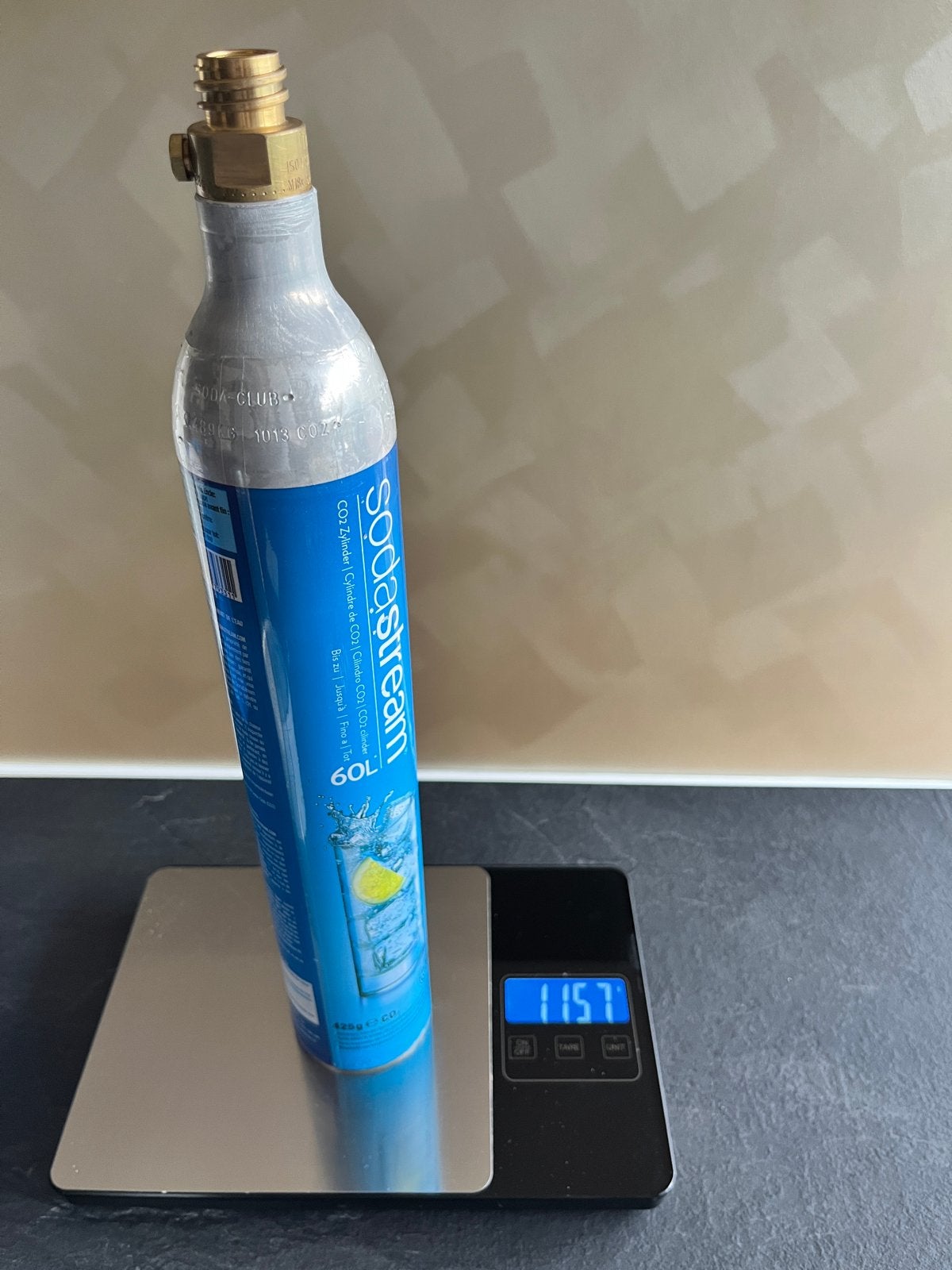 Sodastream CO2 cilinder 60L, Ophalen, Zo goed als nieuw