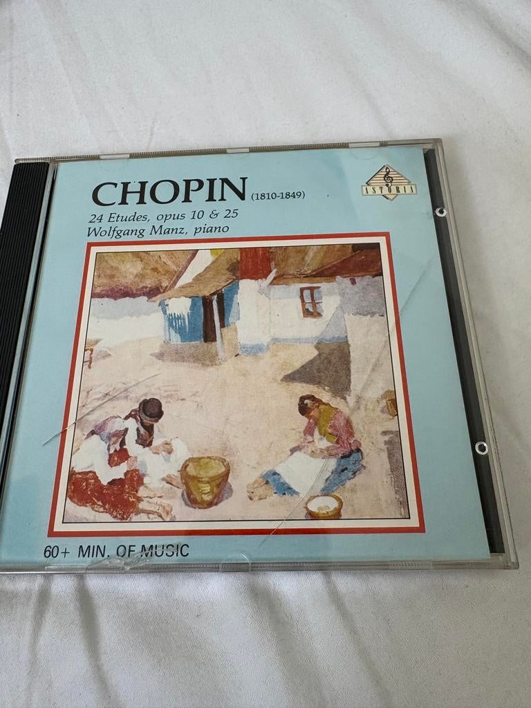 Chopin: 24 Etudes, opus 10 & 25 - Wolfgang Manz (CD), Ophalen of Verzenden, Zo goed als nieuw