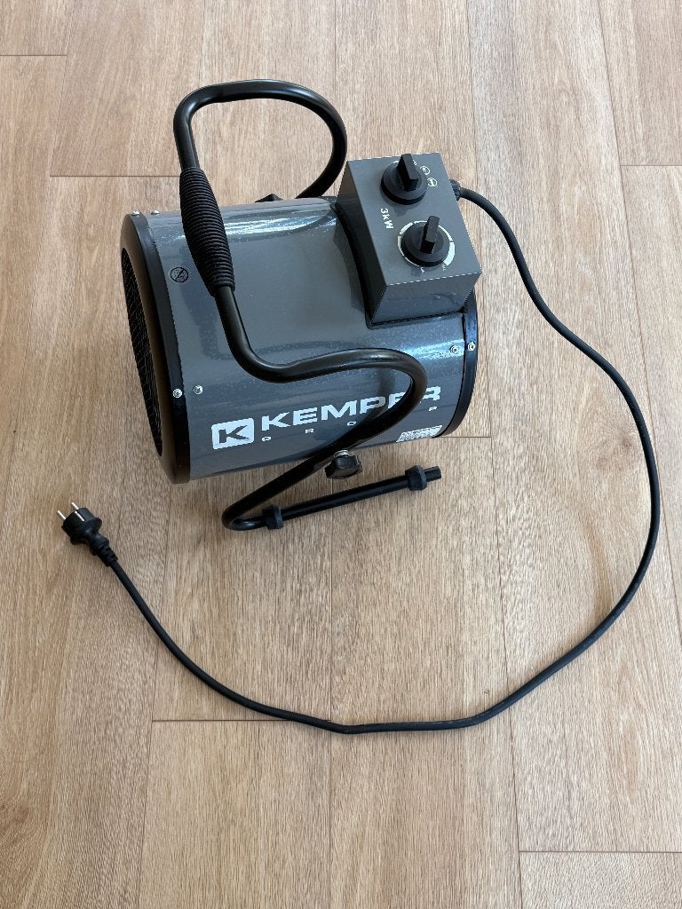 Kemper 65310E heteluchtblazer / werkplaatskachel 3kW, Ophalen, Gebruikt