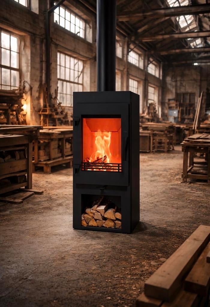 Houtkachel, Ophalen, Nieuw, Minder dan 60 cm, Radiator