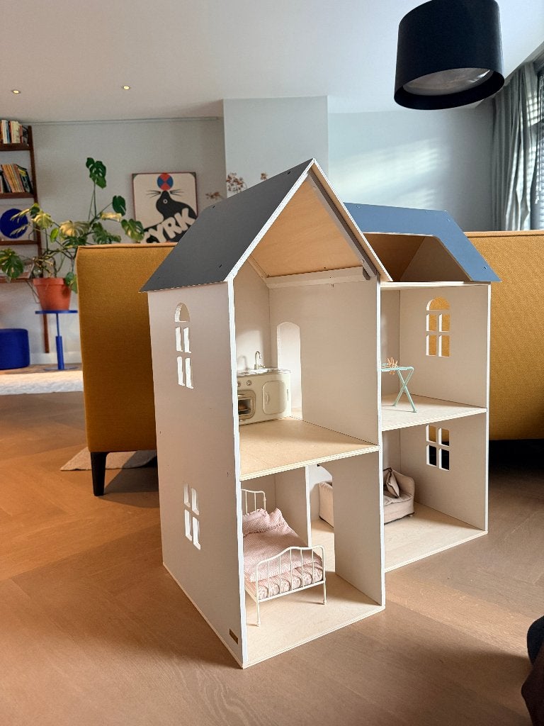 Groot houten poppenhuis - Keuken verkocht, Ophalen, Gebruikt, Poppenhuis