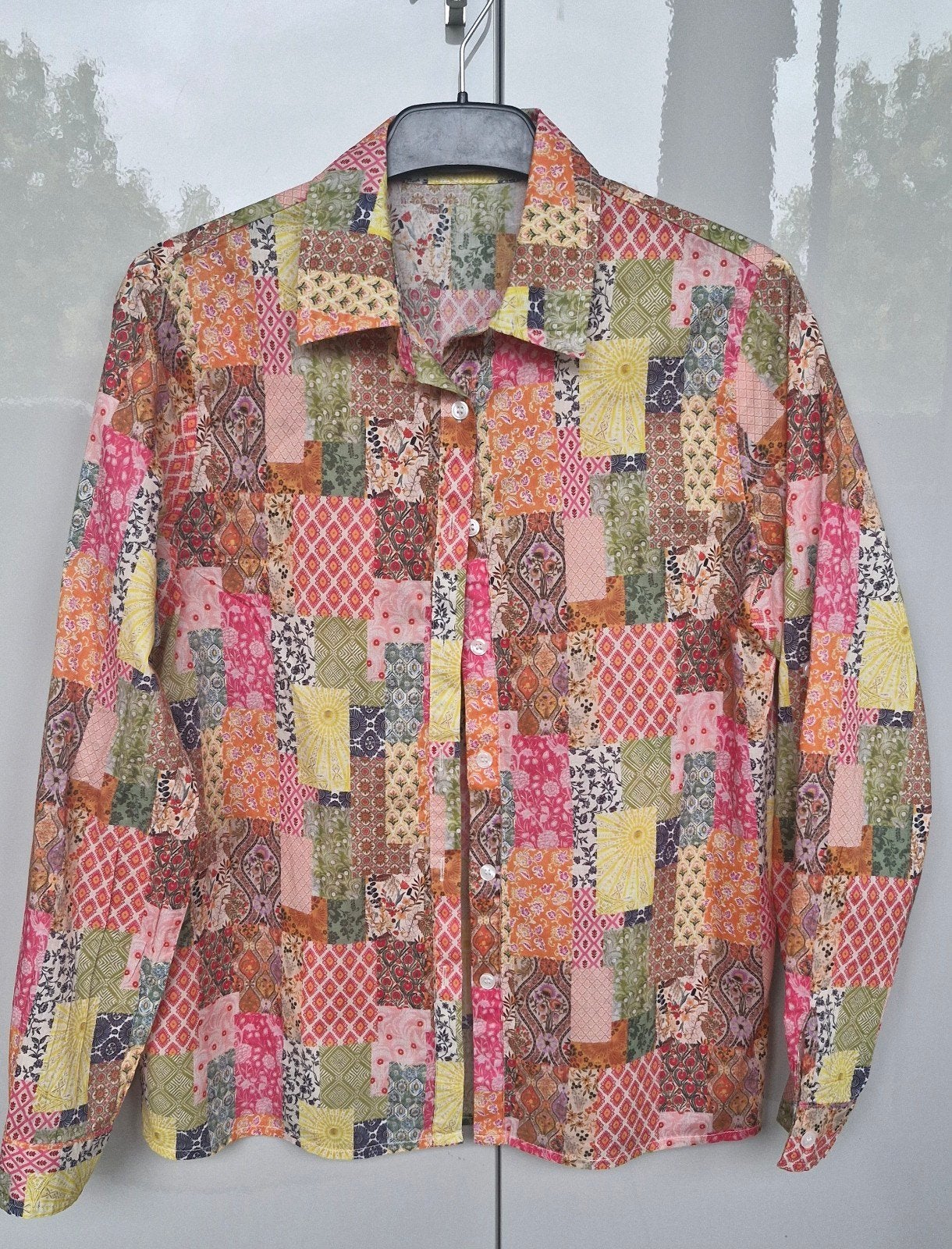 Maison Drado Paris Patchwork Blouse Maat M, Kleding | Dames, Ophalen of Verzenden