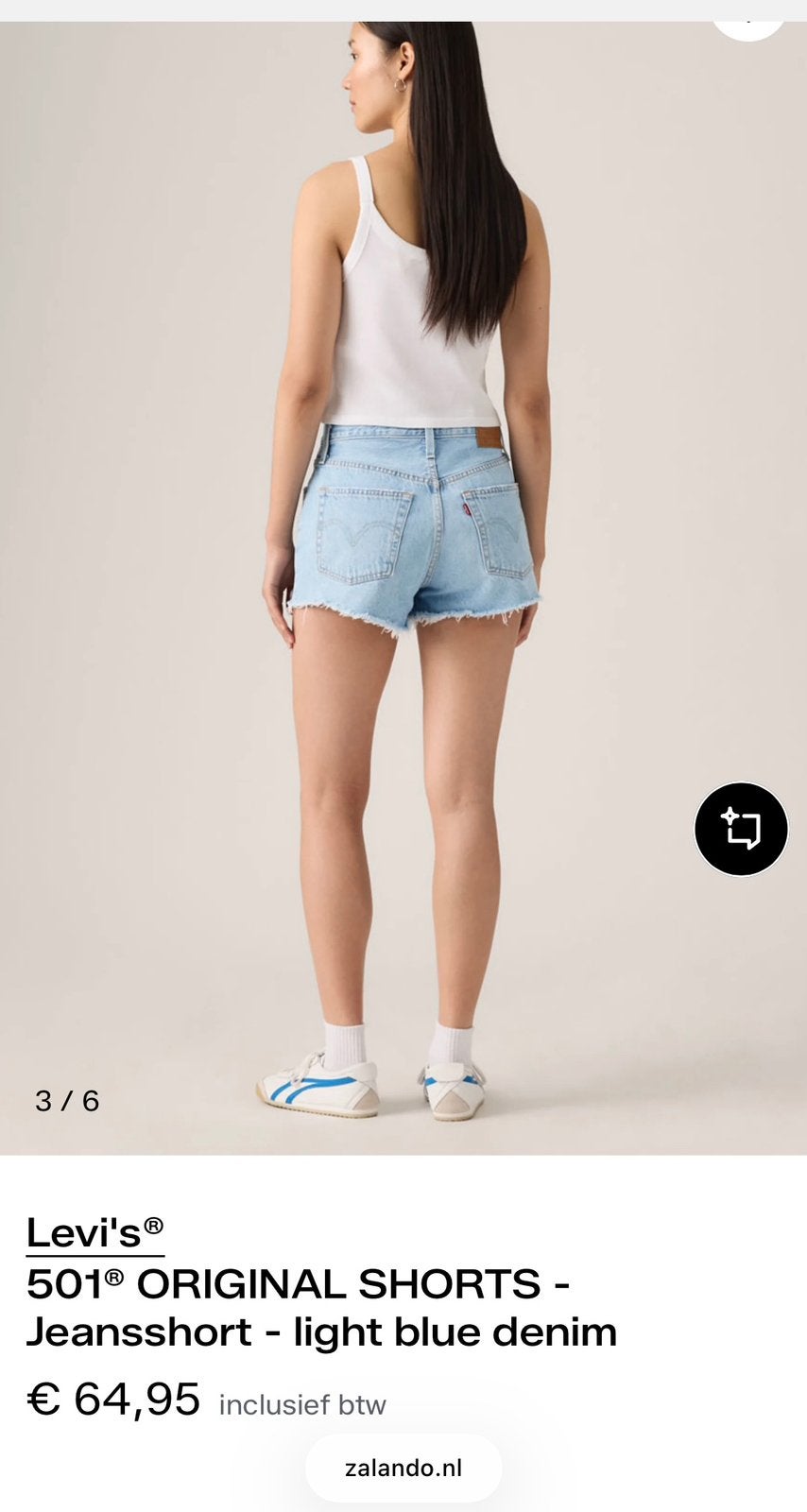 Levi’s short dames maat w30, Maat 38/40 (M), Kort, Blauw, Ophalen of Verzenden