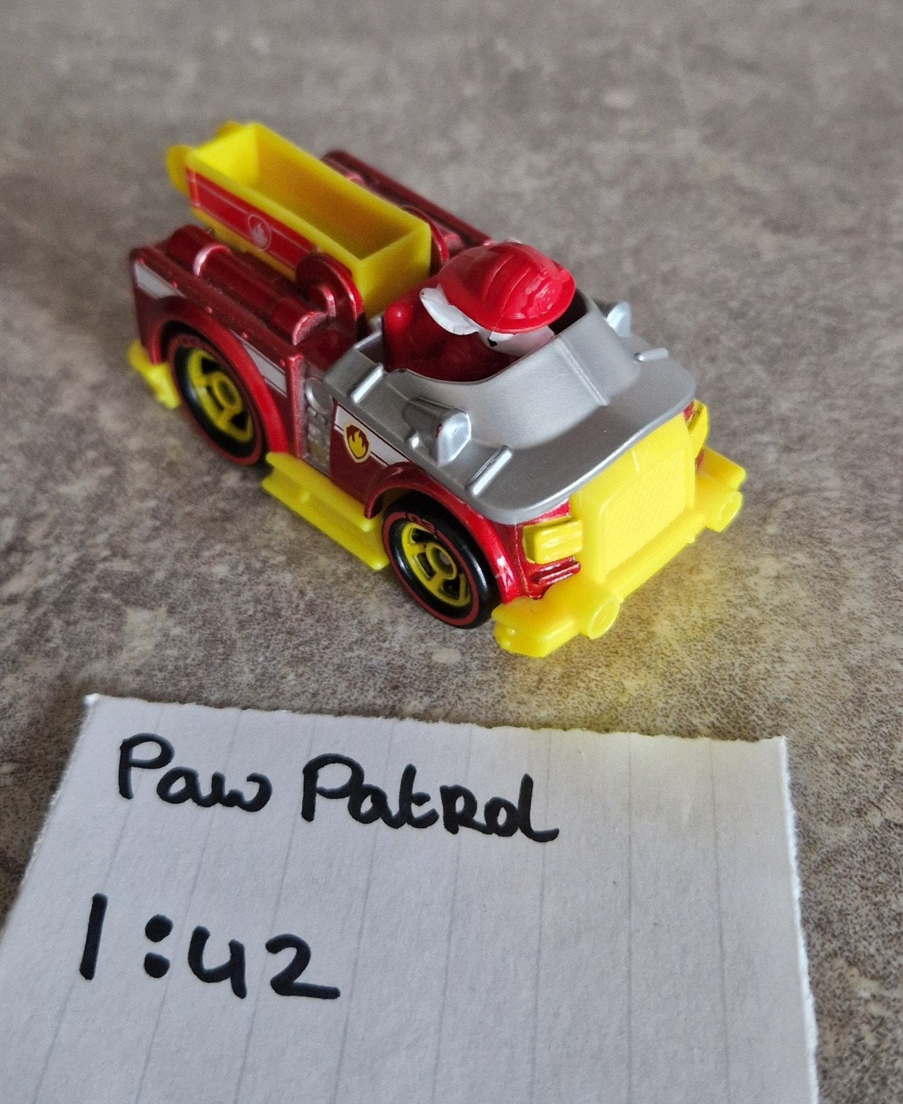 Paw Patrol 1:42 Voertuigen - Marshall, Rocky, Rubble, Kinderen en Baby's, Speelgoed | Speelgoedvoertuigen, Ophalen of Verzenden