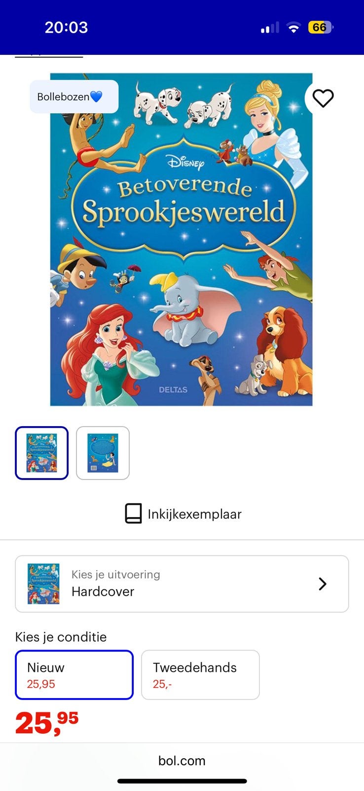 Disney boek, Ophalen of Verzenden, Zo goed als nieuw