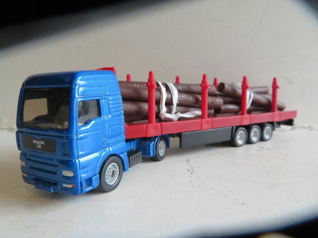 Siku MAN Hout transport 1:87 Buizen transport, Ophalen of Verzenden, Bus of Vrachtwagen, SIKU