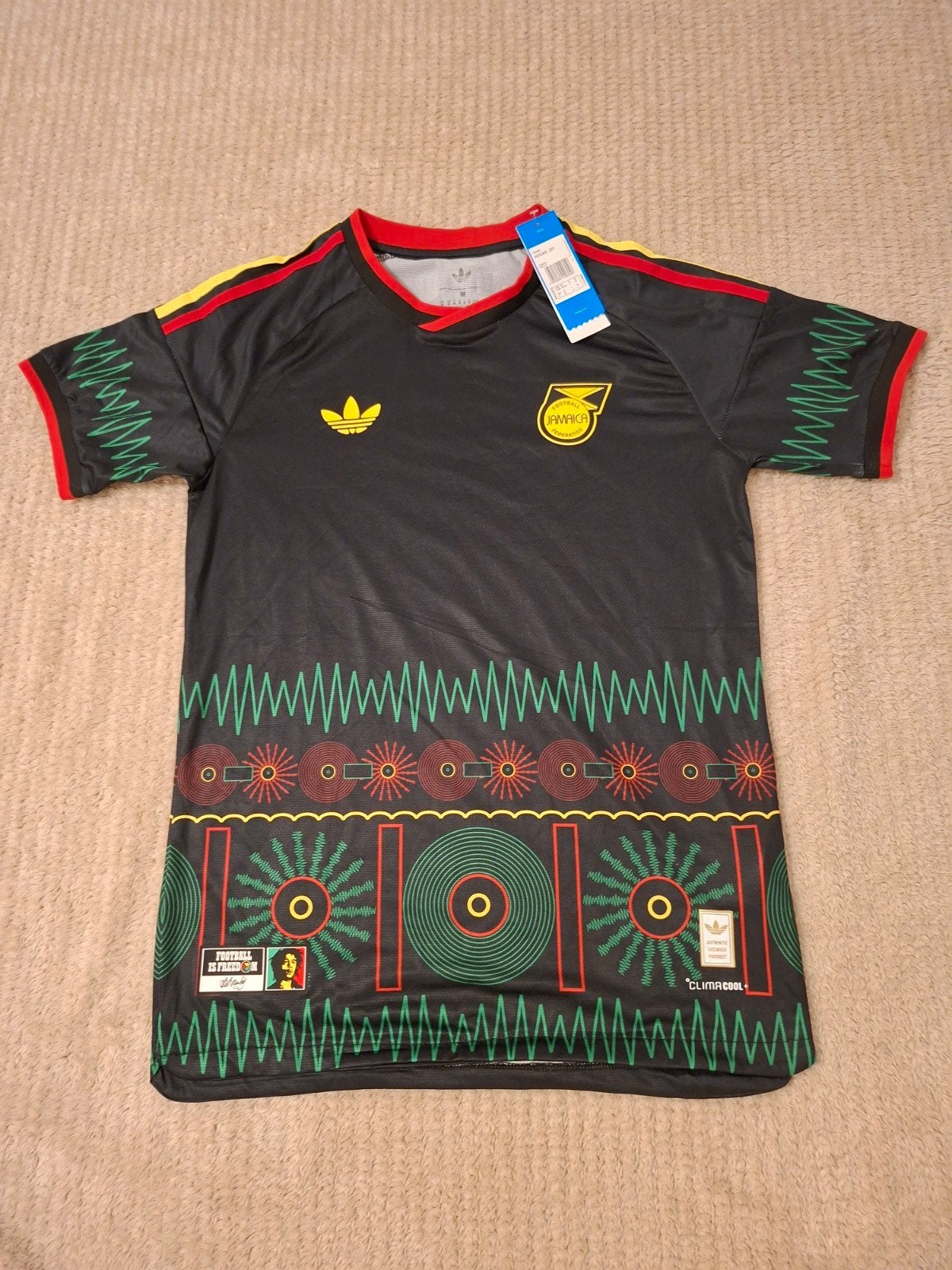 Jamaica Voetbalshirt 2026 Bob Marley Slimfit Maat M, Ophalen of Verzenden