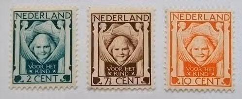 Nederland 1924 - nvph 141-143 - Kinderzegels  - ab1, Verzenden, Na 1940, Postfris