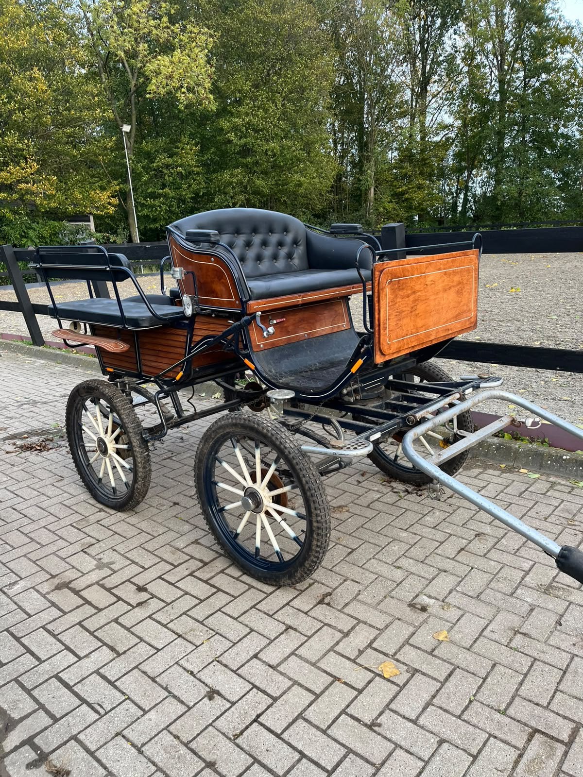 Mooie koets menwagen met schijfremmen, Dieren en Toebehoren, Zo goed als nieuw, Overige typen, Paard