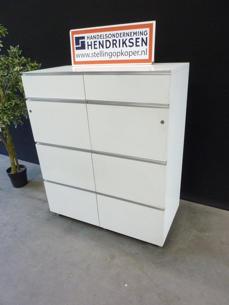 Zware verrijdbare ladekast / schoenenkast 8 lades dosierkast, Gebruikt, 5 laden of meer, 50 tot 100 cm, Modern