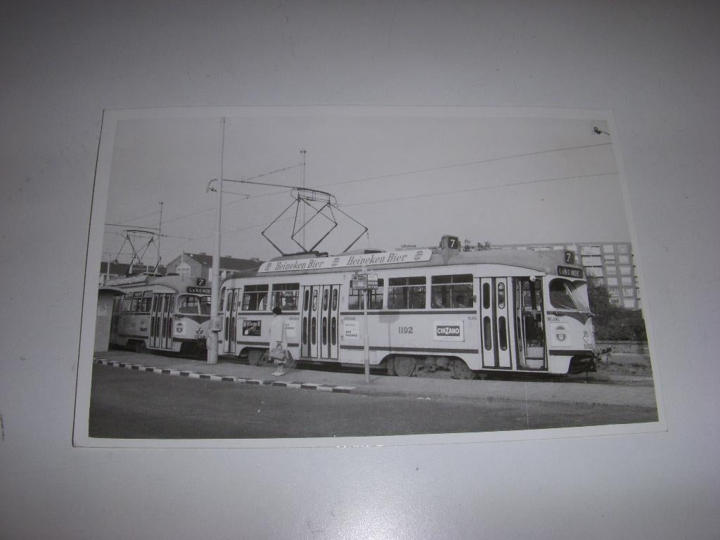 Originele foto Haagse Tram 1966, Heineken bier, Verzamelen, Spoorwegen en Tramwegen, Ophalen of Verzenden, Gebruikt, Tram, Overige typen