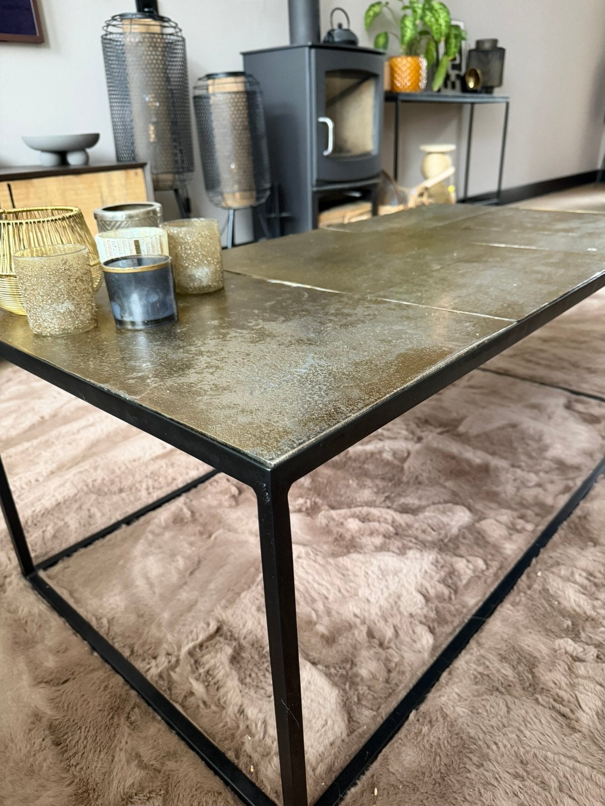 Salontafel Dutchbone, Ophalen, 50 tot 100 cm, Rechthoekig, Glas