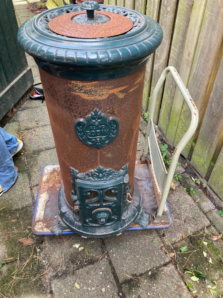 Godin houtkachel, Huis en Inrichting, Kachels, Ophalen, Gebruikt, Houtkachel, Vrijstaand
