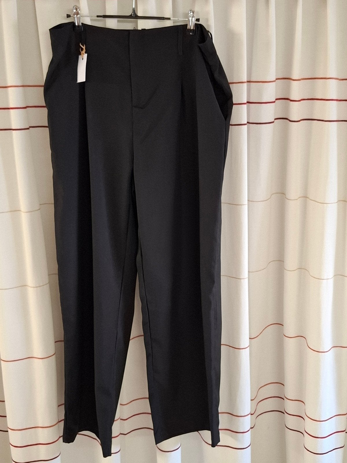 Zwarte wijde broek Shein XL, Ophalen, Zwart, Maat 42/44 (L), Zo goed als nieuw