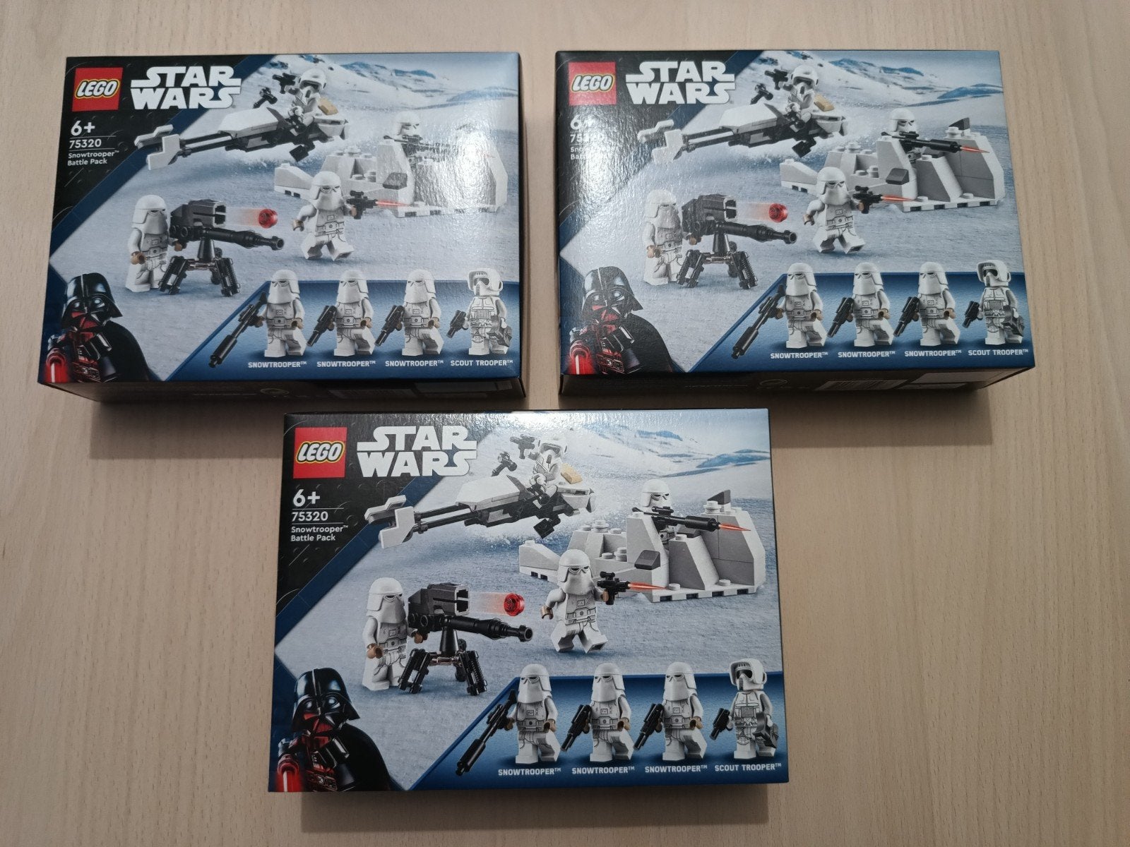Bundel 3x Lego 75320 Star Wars Snowtrooper Battle Pack, Star Wars, Lego, Nieuw, Ophalen of Verzenden