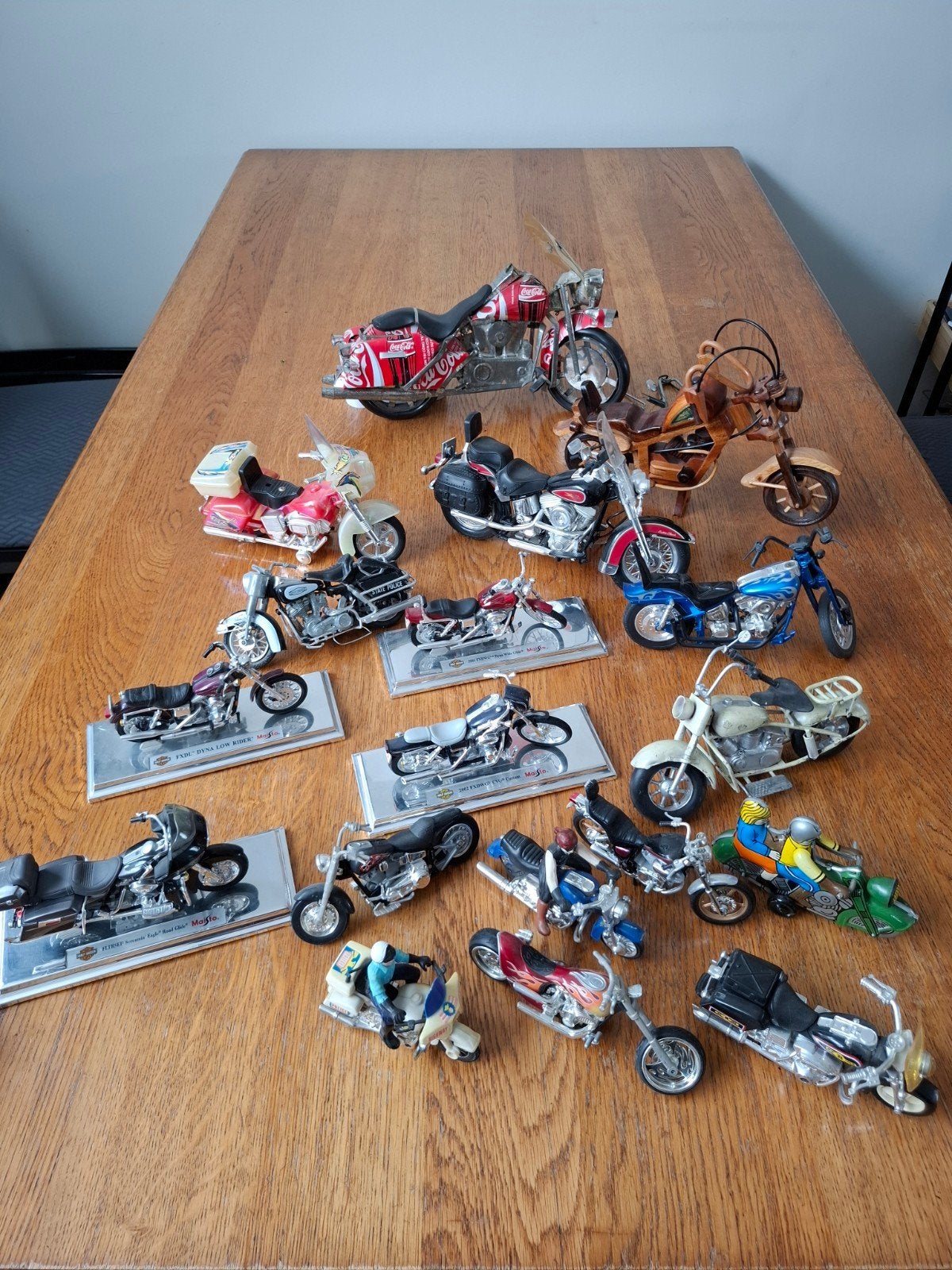 Modelmotoren, o.a. Harley Davidson collectie, Hobby en Vrije tijd, Ophalen of Verzenden, Gebruikt, Groter dan 1:32, Overige merken