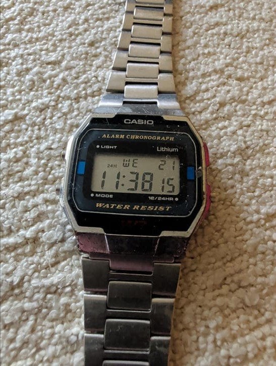 Casio A163W Vintage Digitaal Horloge - Staal, Ophalen of Verzenden