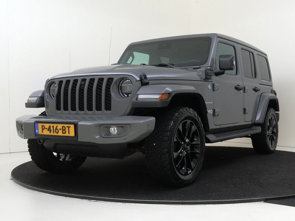 Jeep Wrangler Unlimited 4xe 380 Sahara | Camera | Carplay |, Auto's, Jeep, Bedrijf, Te koop, Wrangler, ABS, Achteruitrijcamera
