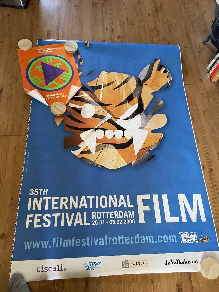 Twee posters van IFFR Filmfestival Rotterdam, Ophalen of Verzenden, Gebruikt, Film, Poster