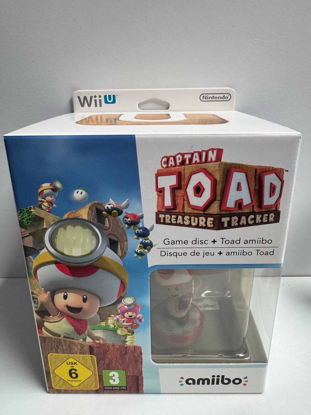 Captain Toad Treasure Tracker + Toad amiibo (Wii U) - Nieuw, Puzzel en Educatief, 1 speler, Nieuw, Ophalen of Verzenden