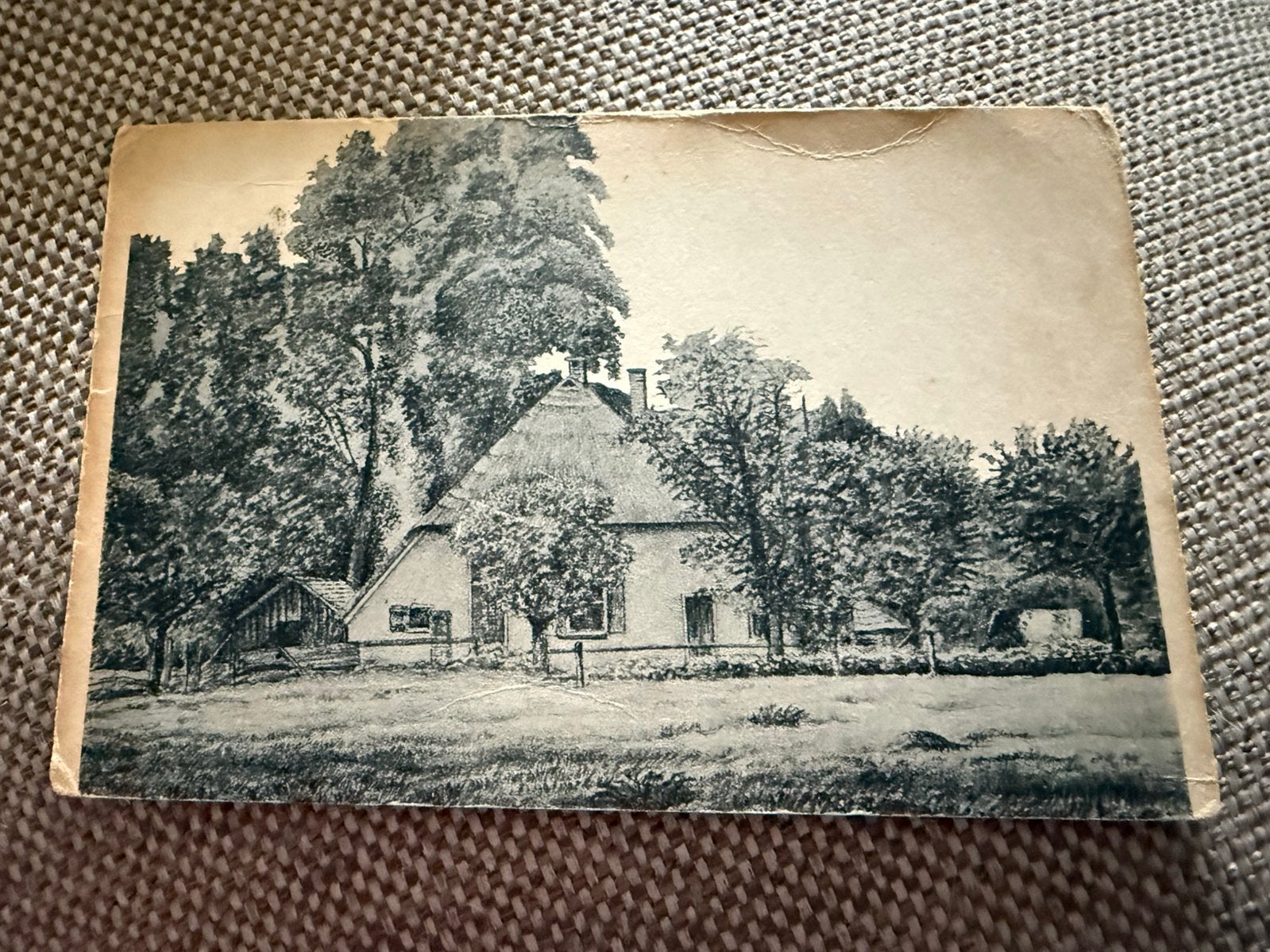 Ansichtkaart Epse boerderijtje, Ophalen of Verzenden, 1920 tot 1940, Overijssel
