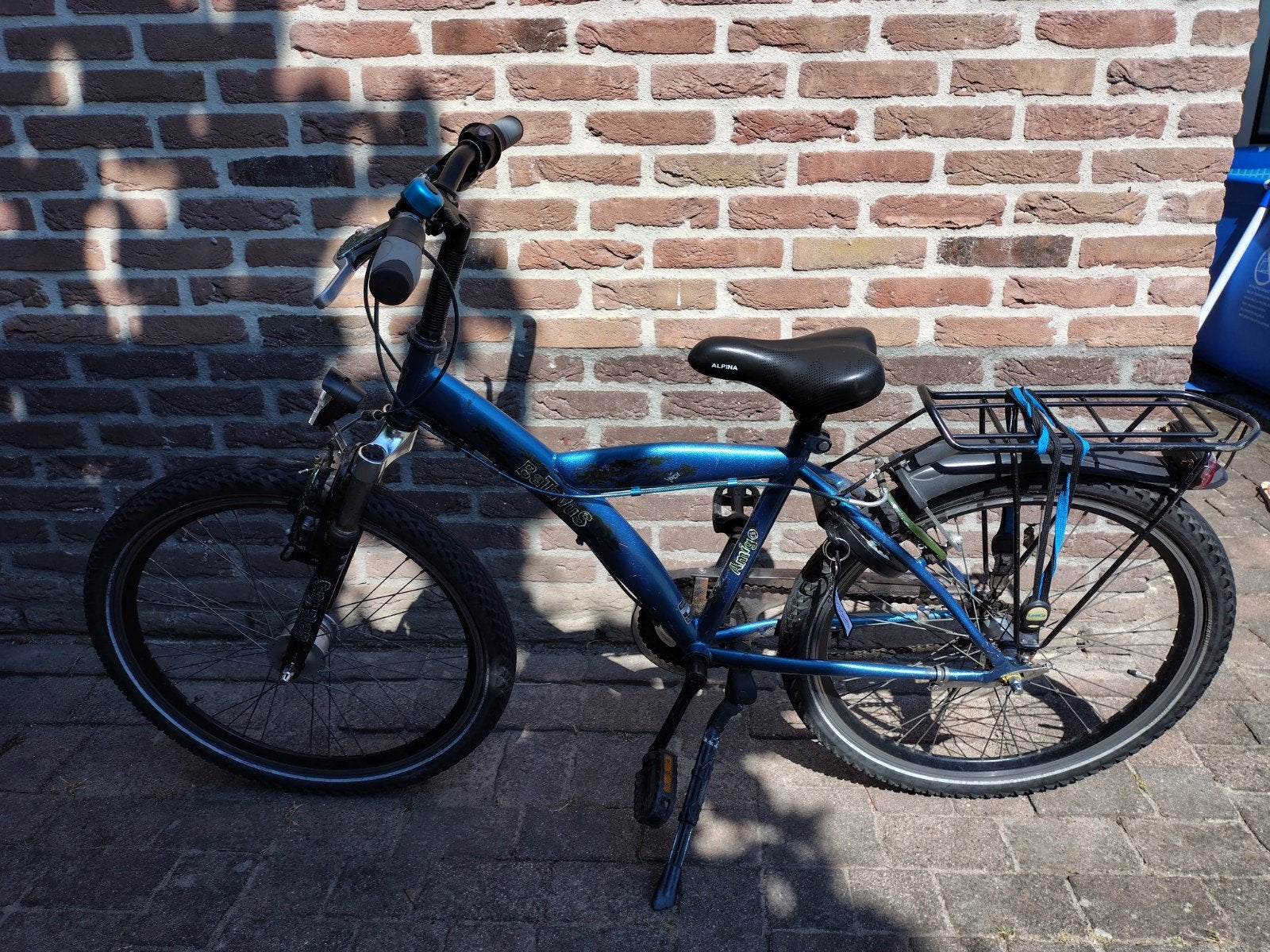 Batavus jongensfiets 24 inch - Blauw, Ophalen, Velgrem, Batavus, Gebruikt