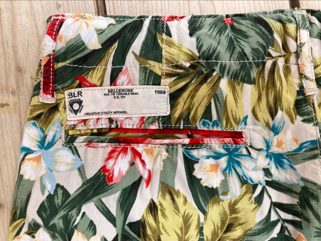Bellerose Heren Shorts met Tropische Print, Ophalen of Verzenden, Zo goed als nieuw, Maat 46 (S) of kleiner, Overige kleuren