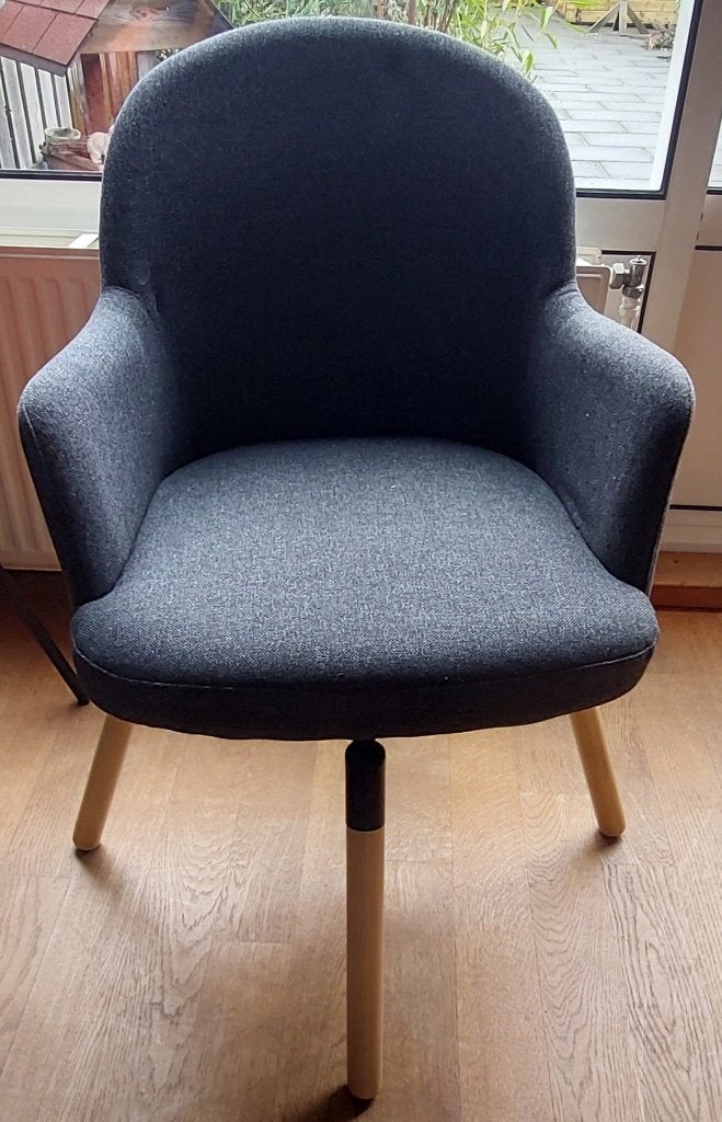 Ikea Janolof draai fauteuil, Huis en Inrichting, Fauteuils, Ophalen, Minder dan 75 cm, Zo goed als nieuw, Stof