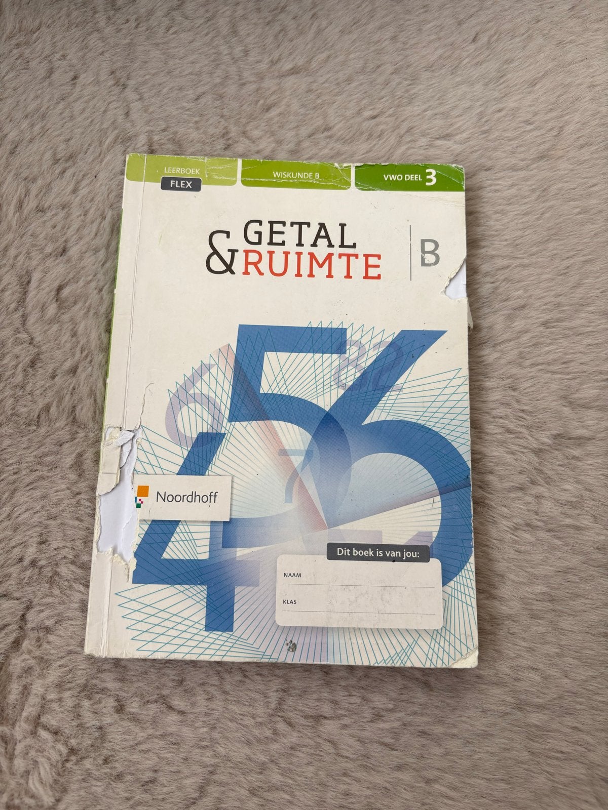 Getal & Ruimte Wiskunde B VWO deel 3 (Flex), Ophalen of Verzenden, Gelezen, VWO, Wiskunde B