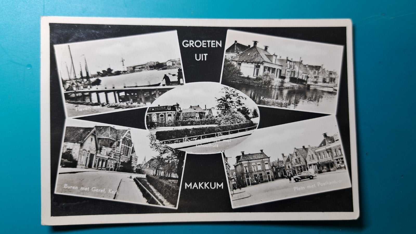 Makkum groeten 1959, Verzenden, 1940 tot 1960, Gelopen, Friesland