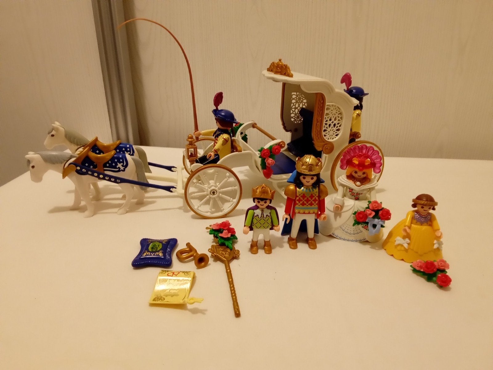 Playmobil 4258 koninklijke trouwkoets compleet, Gebruikt, Complete set, Voertuig, Ophalen of Verzenden