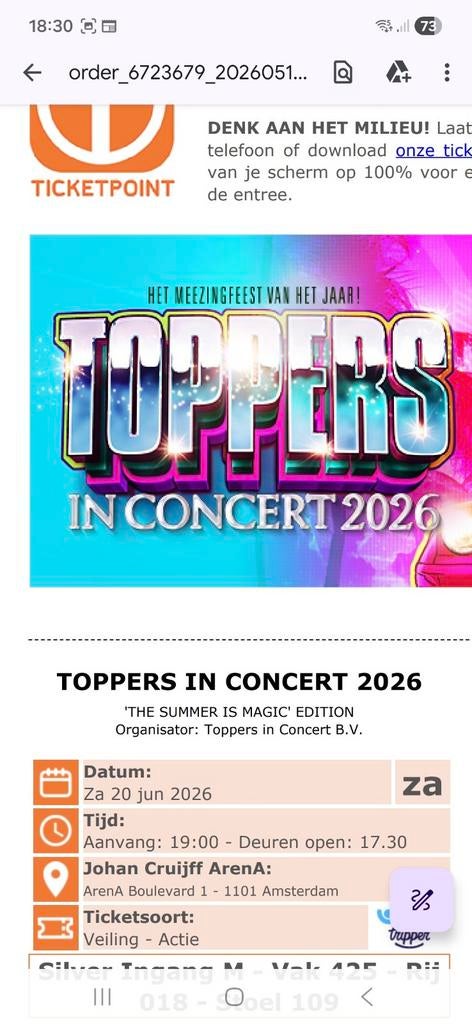 Toppers in Concert 2026, Twee personen, Juni, Levenslied