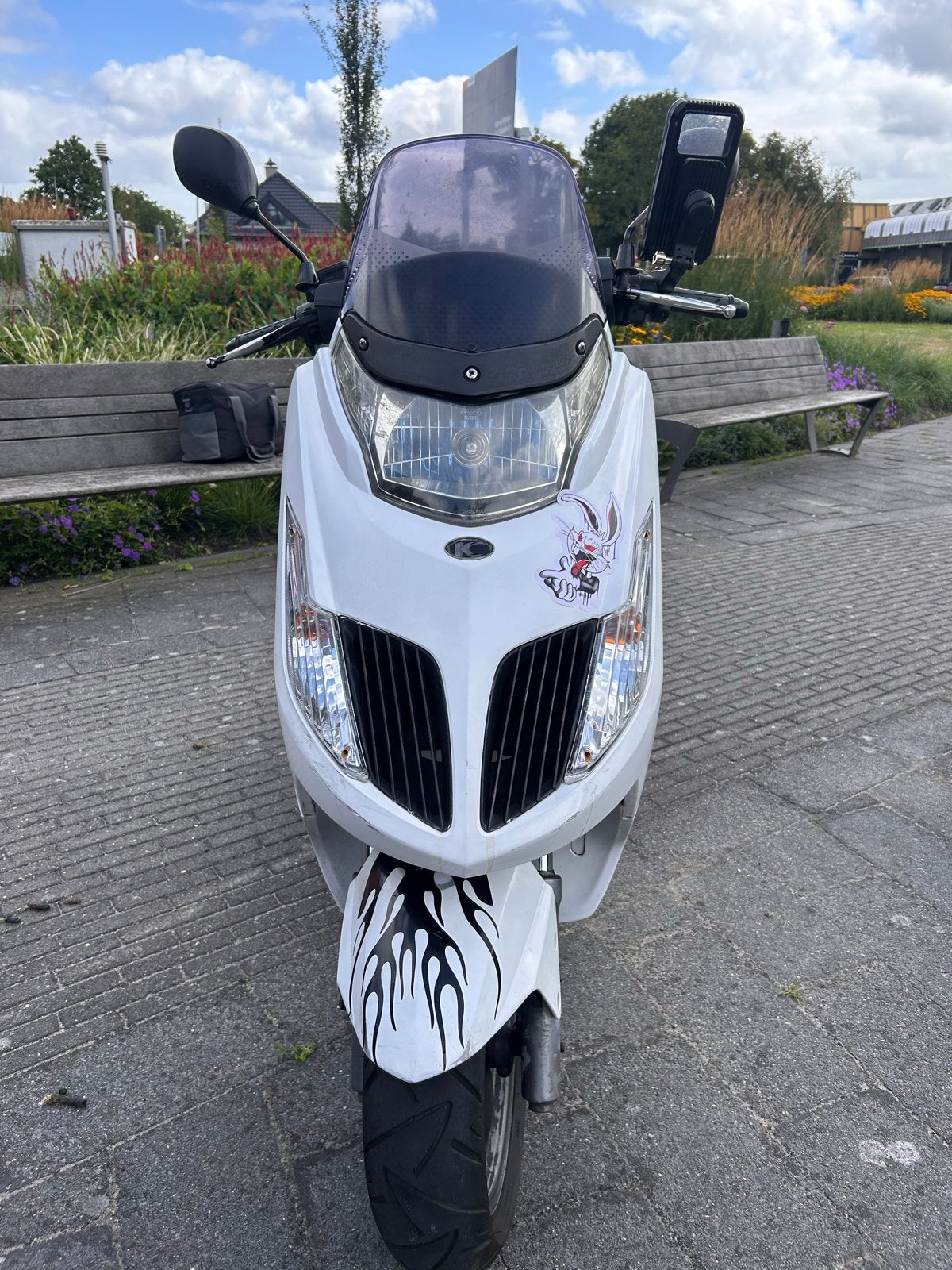 Kymco New Dink scooter - Wit, 31436 km, Ophalen, Gebruikt, Overige modellen, Maximaal 45 km/u